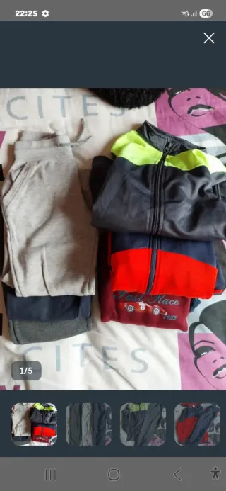 Pantalones vaqueros y de pana niño T. 5-6