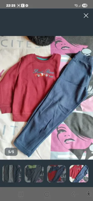 Pantalones vaqueros y de pana niño T. 5-6