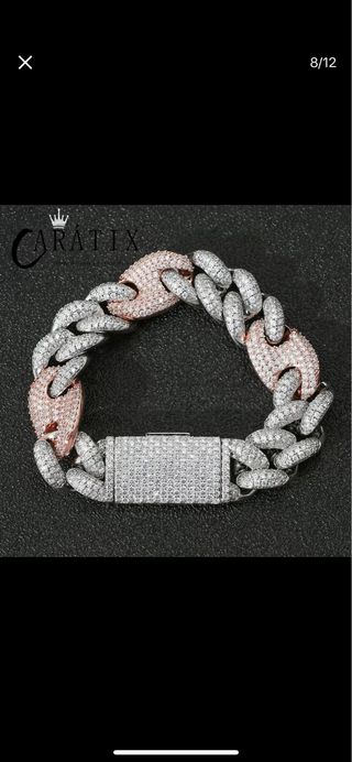 Collar CARATIX Acero Inoxidable Dorado y Plateado