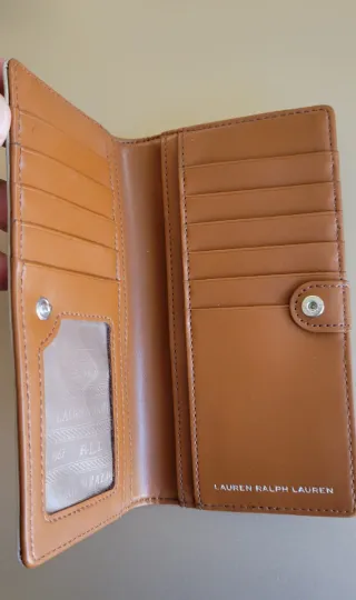 Billetera Ralph Lauren Beige Mujer