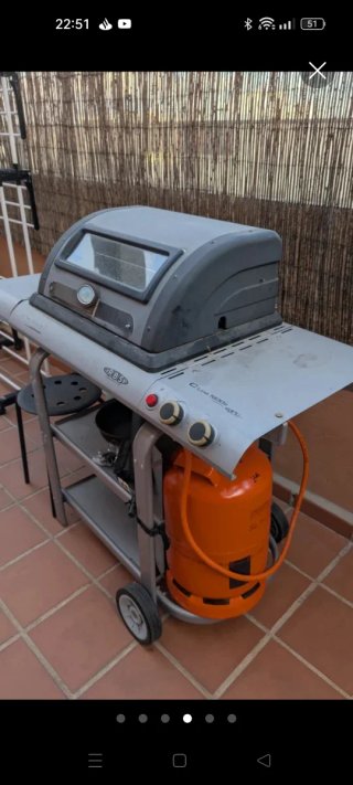 Barbacoa de gas campingaz sin humos