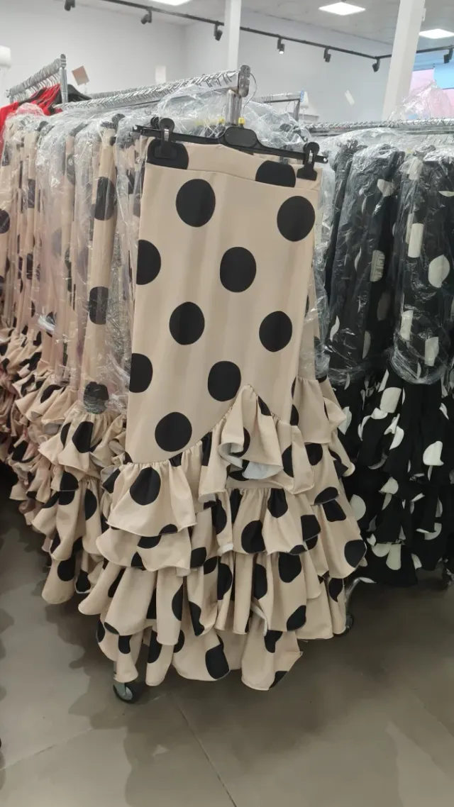 Falda Flamenco Volantes Lunares