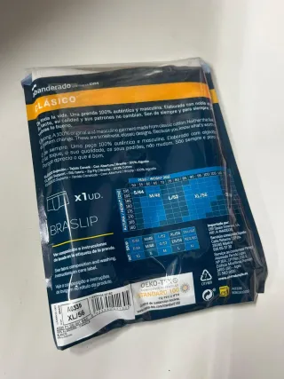 Calzoncillo Abanderado Talla 56 Blanco