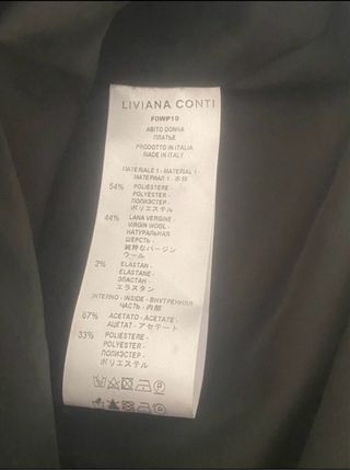 Abito smanicato Liviana Conti nero