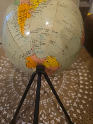 Globo Terraqueo Vintage Antiguo