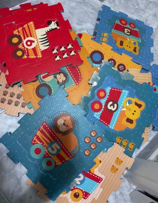 Alfombra Puzzle Infantil Animales Números