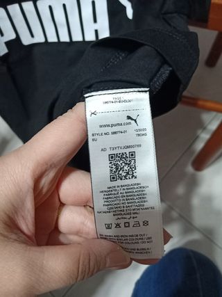 Maglietta Puma nera taglia S