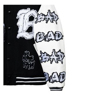 Chaqueta Bomber Negra y Blanca