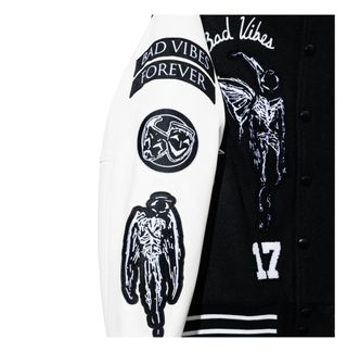 Chaqueta Bomber Negra y Blanca