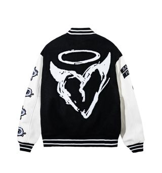 Chaqueta Bomber Negra y Blanca