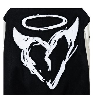 Chaqueta Bomber Negra y Blanca