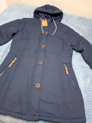 Chaquetón azul mujer Kangaroos