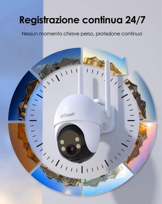 Telecamera 4G ieGeek con Pannello Solare 360º sim