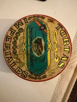 Lata antigua Tortas Imperiales Vicente Sanchis