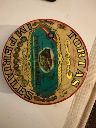 Lata antigua Tortas Imperiales Vicente Sanchis