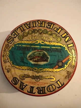 Lata antigua Tortas Imperiales Vicente Sanchis