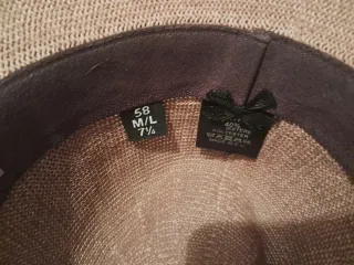 Sombrero de hombre Garrido beige/marrón.