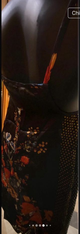 Abito bretelline Jucca nero multicolor