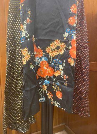 Abito bretelline Jucca nero multicolor