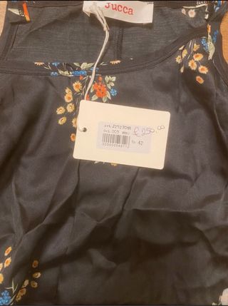 Abito bretelline Jucca nero multicolor