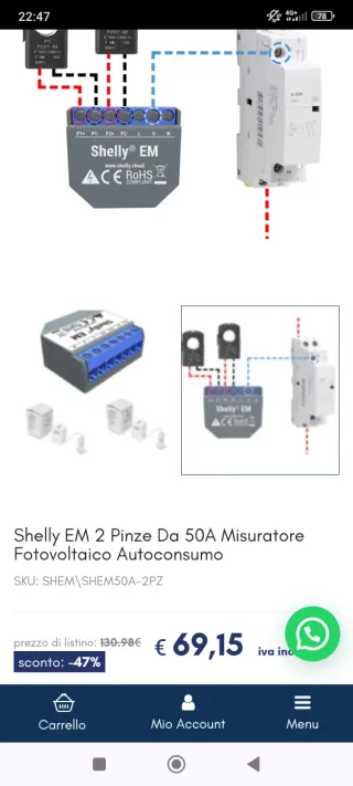 Lotto 10 Shelly: 2PM Gen4, 1PM MINI, 1 MINI, Motio
