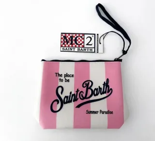 Pochette MC2 Saint Barth rosa e bianca