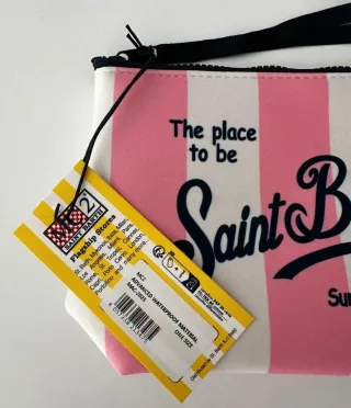 Pochette MC2 Saint Barth rosa e bianca