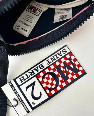 Pochette MC2 Saint Barth rosa e bianca