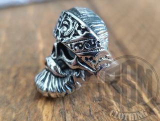 Anello teschio bandana