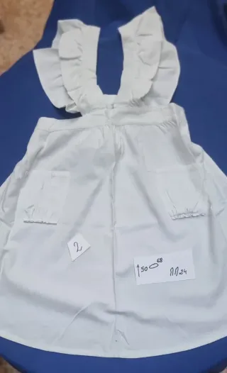 Delantal blanco antiguo- 2