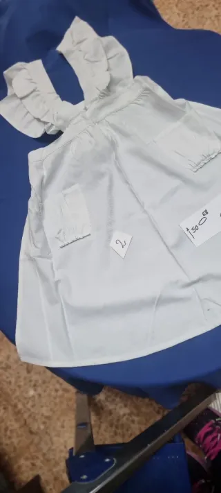 Delantal blanco antiguo- 2