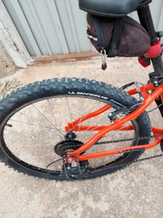 Bicicleta de Montaña Roja . Comprada hace un año
