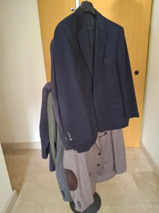 Americanas hombre azul y gris