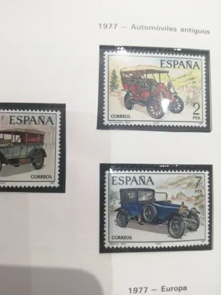 Sellos España 1977 Coches Antiguos