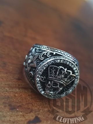 Anello Teschio Corona king