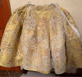 Traje de Fallera niña de 3 años Amarillo Brocado