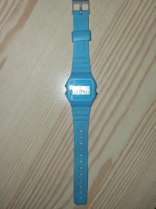 Reloj Casio Digital Azul F-91W
