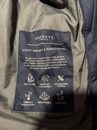 Chaleco Hackett London Talla L Azul Marino