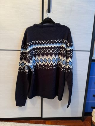 Jersey Primark Estampado Nórdico Azul Marino Talla