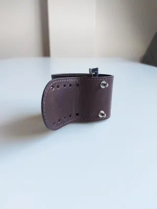 Pulsera D&G Cuero y Acero Vintage