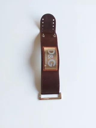 Pulsera D&G Cuero y Acero Vintage