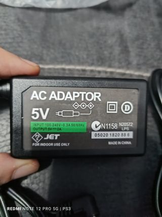 Cargador JET 5V para PSP 1000/2000/3000