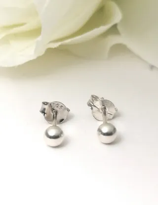 Pendientes Bolitas Plata 925 (6mm)