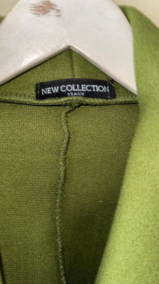 Abrigo largo verde NEW COLLECTION talla única