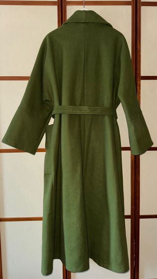 Abrigo largo verde NEW COLLECTION talla única