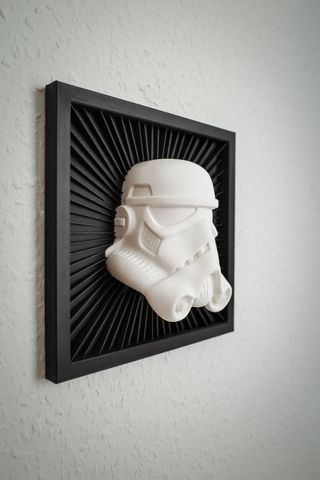 Cuadro 3D Cara Stormtrooper Star Wars