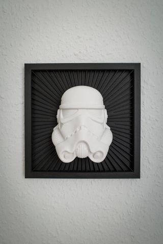 Cuadro 3D Cara Stormtrooper Star Wars