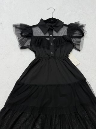 Disfraz Miércoles Addams Negro T-10/12