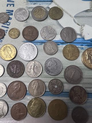 Lote de monedas antiguas y de colección