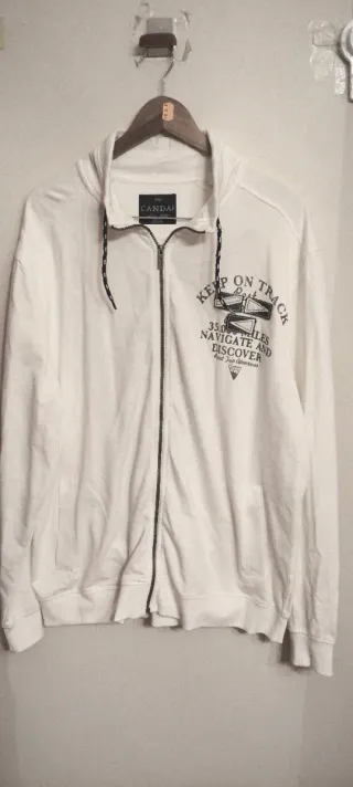 Sudadera C&A XXL Blanca con Estampado